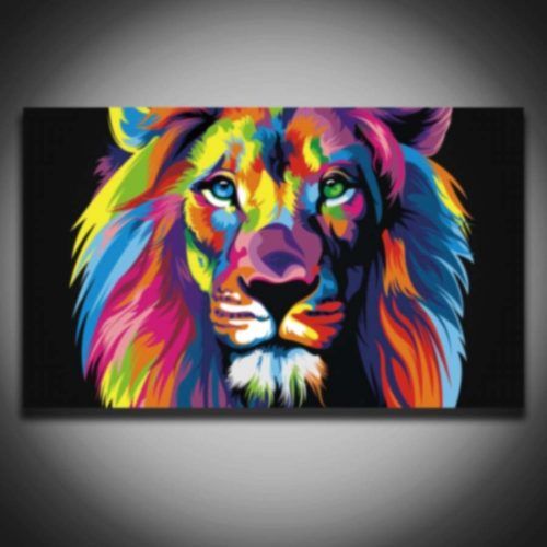 Abstract Lion Wall Art (Photo 7 of 20)