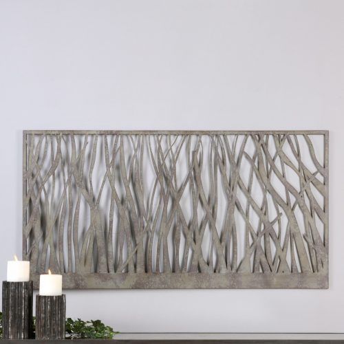 Olive/gray Metal Wall Decor (Photo 4 of 20)