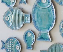 Top 20 of Ceramic Blue Fish Plate Wall Decor