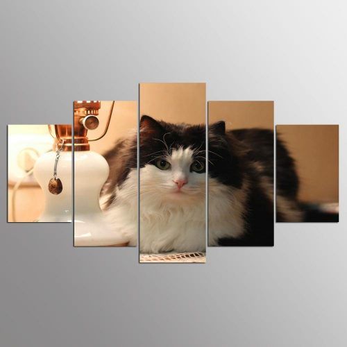 Cat Canvas Wall Art (Photo 12 of 20)