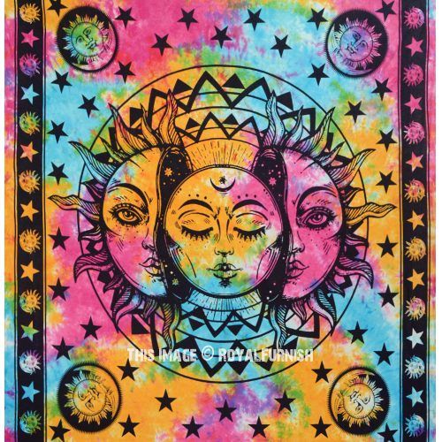 Blended Fabric Celestial Wall Hangings (Set Of 3) (Photo 3 of 20)