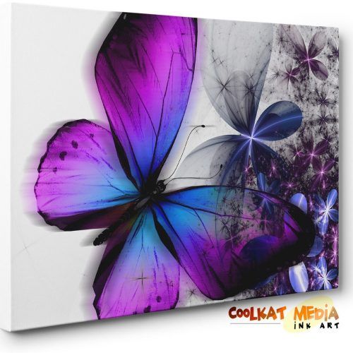 Abstract Butterfly Wall Art (Photo 3 of 20)