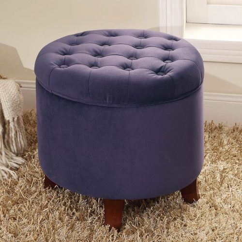 Fabric Tufted Storage Ottomans (Photo 2 of 20)