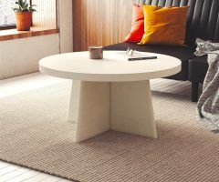 Top 20 of Liam Round Plaster Coffee Tables