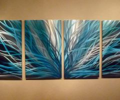20 Collection of Teal Metal Wall Art