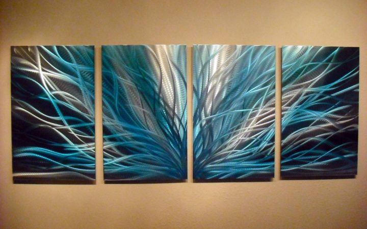 20 Collection of Teal Metal Wall Art