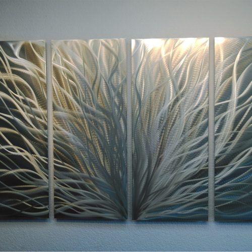 Gold And White Metal Wall Art (Photo 18 of 20)