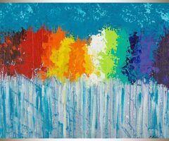 15 Collection of Rainbow Canvas Wall Art