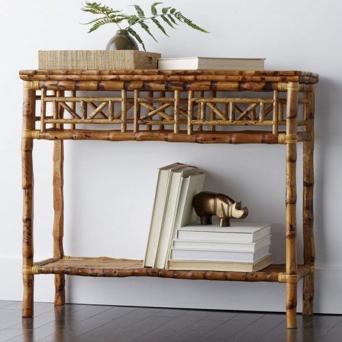 Wicker Console Tables (Photo 7 of 20)