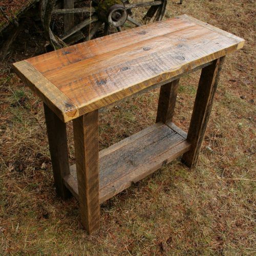 Reclaimed Wood Console Tables (Photo 8 of 20)