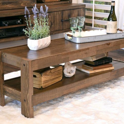 Rustic Wood Coffee Tables (Photo 5 of 21)