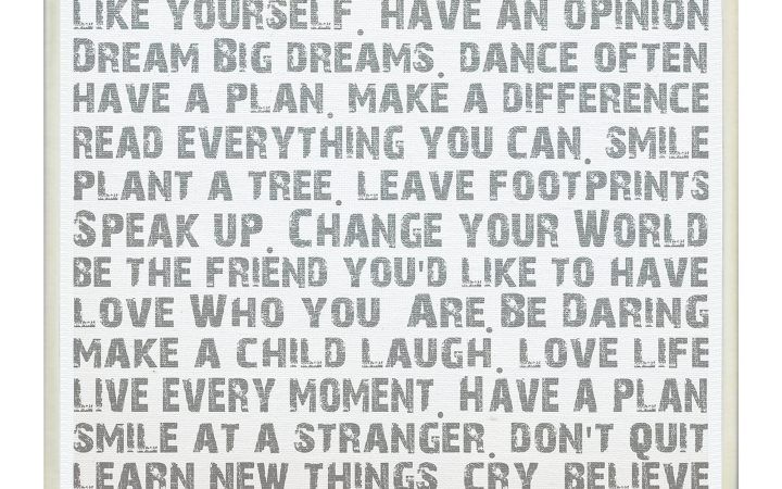  Best 20+ of Rectangle Like Yourself Inspirational Typography Wall Plaque