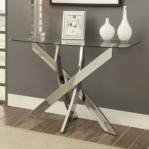 Glass And Pewter Oval Console Tables (Photo 10 of 20)
