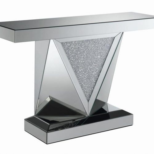 Silver Leaf Rectangle Console Tables (Photo 14 of 20)