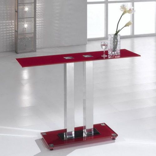 Geometric Glass Modern Console Tables (Photo 20 of 20)