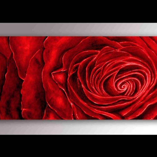 Roses Canvas Wall Art (Photo 4 of 15)