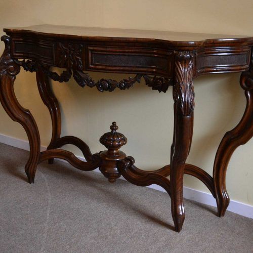 Walnut Console Tables (Photo 3 of 20)