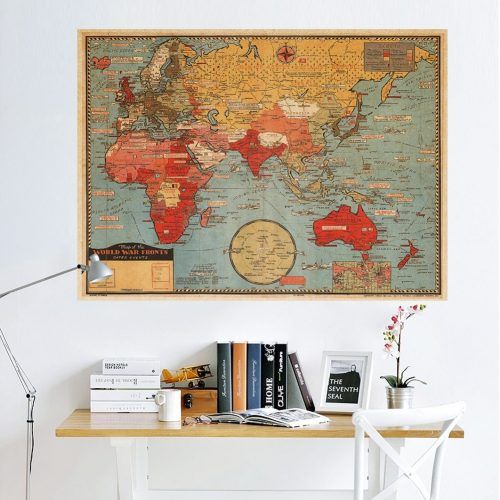 Vinyl Wall Art World Map (Photo 20 of 20)