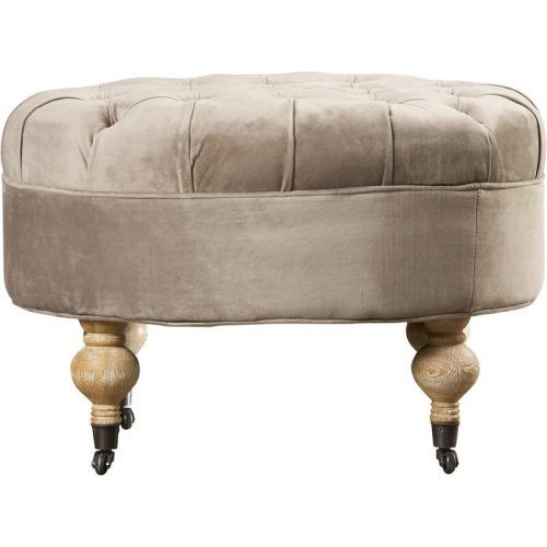 Tufted Fabric Cocktail Ottomans (Photo 20 of 20)