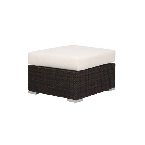 Natural Fabric Square Ottomans (Photo 18 of 20)