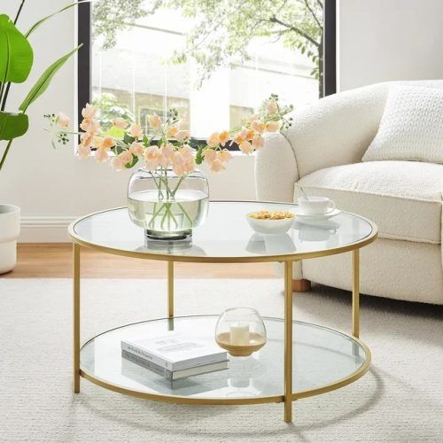 Tempered Glass Top Coffee Tables (Photo 4 of 20)