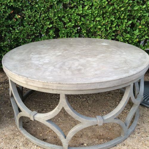 Round Steel Patio Coffee Tables (Photo 5 of 20)
