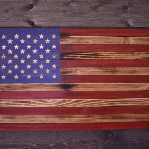 Rustic American Flag Wall Art (Photo 18 of 20)
