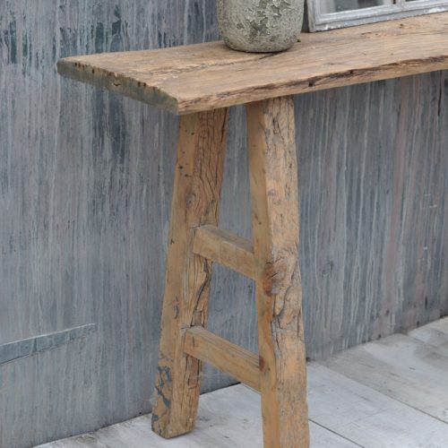 Rustic Barnside Console Tables (Photo 15 of 20)