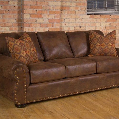Faux Leather Sofas In Dark Brown (Photo 18 of 20)