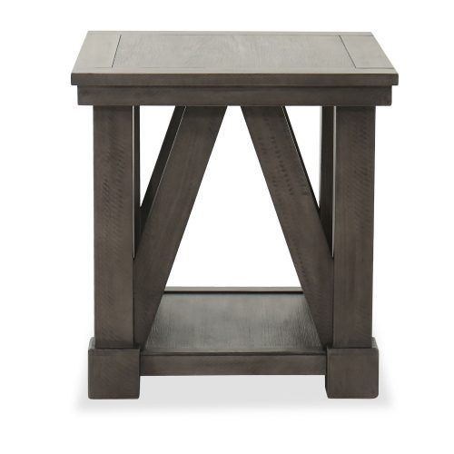 Rustic Gray End Tables (Photo 9 of 20)