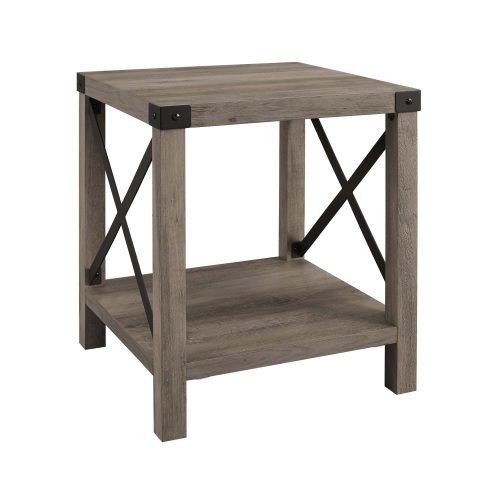 Rustic Gray End Tables (Photo 17 of 20)
