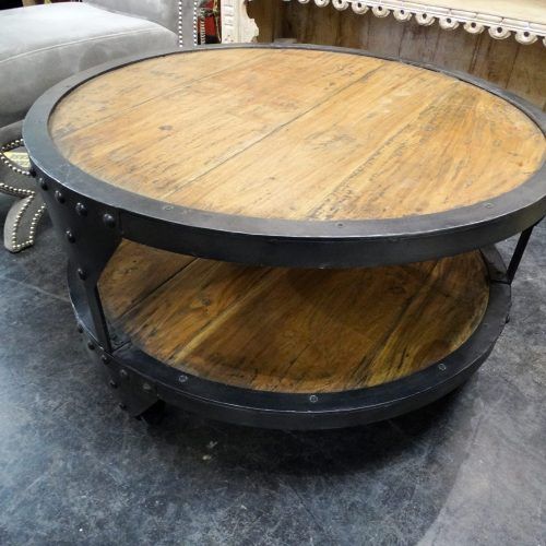 Round Industrial Coffee Tables (Photo 4 of 20)