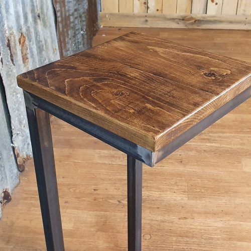 Rustic Walnut Wood Console Tables (Photo 4 of 20)