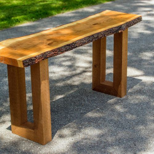 Rustic Walnut Wood Console Tables (Photo 2 of 20)