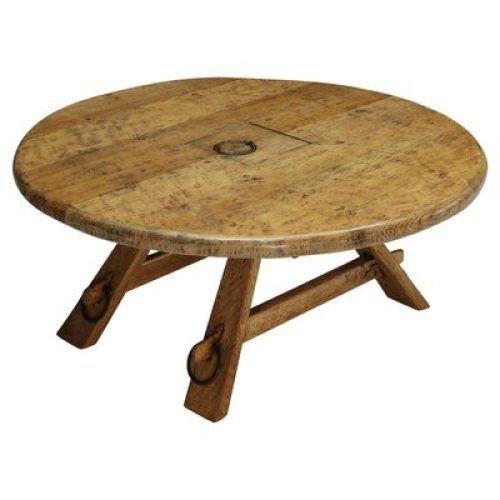 Rustic Round Coffee Tables (Photo 10 of 20)