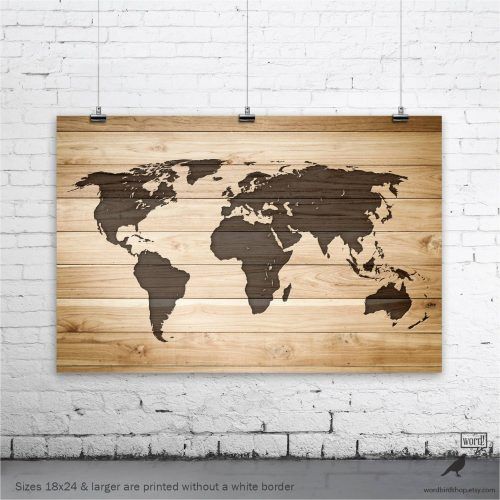 World Map Wood Wall Art (Photo 7 of 20)