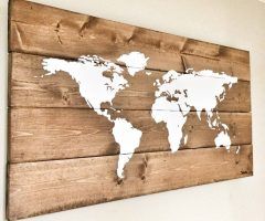 20 The Best Wood Map Wall Art