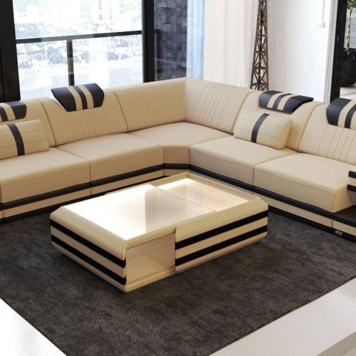 Modern L-Shaped Fabric Upholstered Couches (Photo 6 of 20)