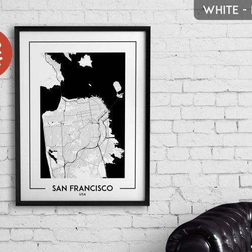San Francisco Map Wall Art (Photo 8 of 20)