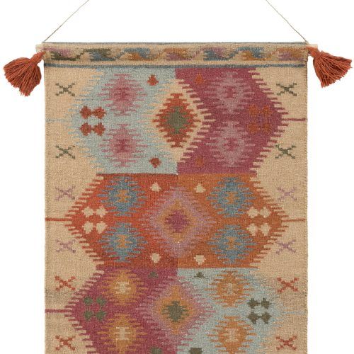 Blended Fabric Clancy Wool And Cotton Wall Hangings With Hanging Accessories Included (Photo 4 of 20)