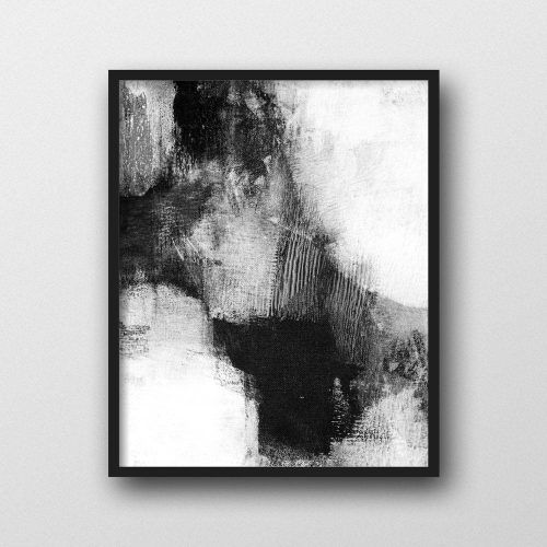 Black And White Abstract Wall Art (Photo 8 of 20)