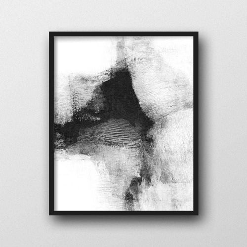 Black And White Abstract Wall Art (Photo 16 of 20)