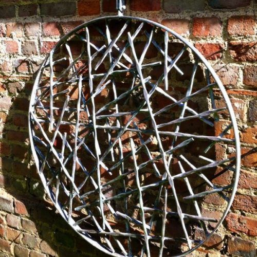 Round Gray Disc Metal Wall Art (Photo 5 of 20)