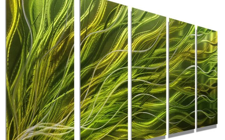 20 Collection of Green Metal Wall Art
