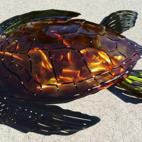 Sea Turtle Metal Wall Art (Photo 19 of 20)