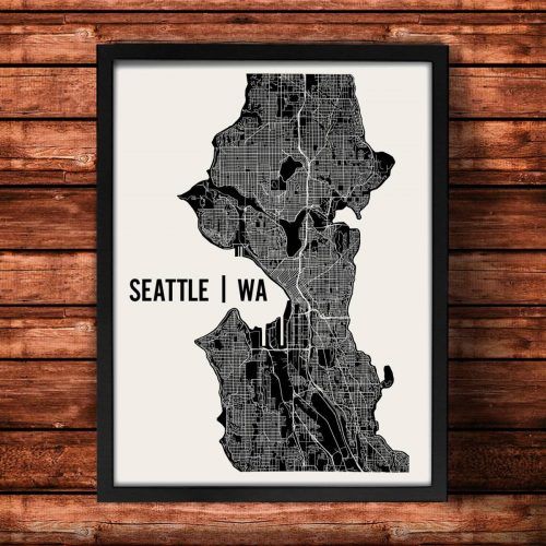 Seattle Map Wall Art (Photo 2 of 20)