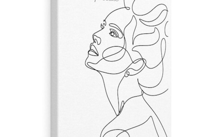 20 Ideas of One Line Women Body Face Wall Art