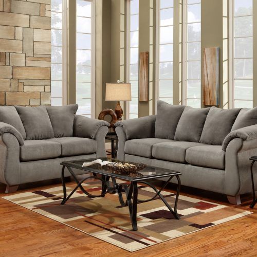 Dark Grey Polyester Sofa Couches (Photo 9 of 20)