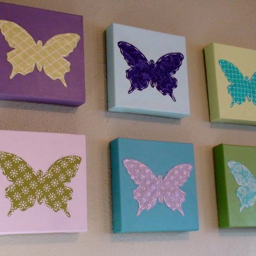 Butterflies Canvas Wall Art (Photo 2 of 15)