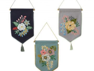 Blended Fabric Celestial Wall Hangings (set of 3)
